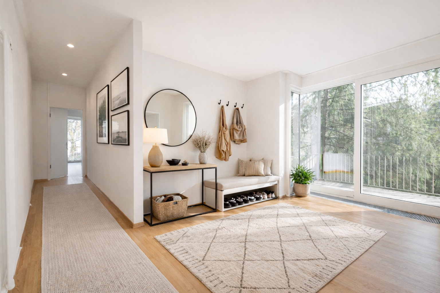 Eingangsbereich virtuell staged